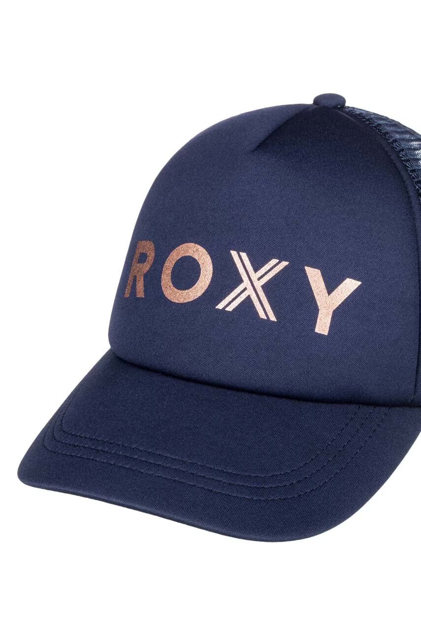 Roxy Детска шапка с козирка в розово с принт - Pepit.bg