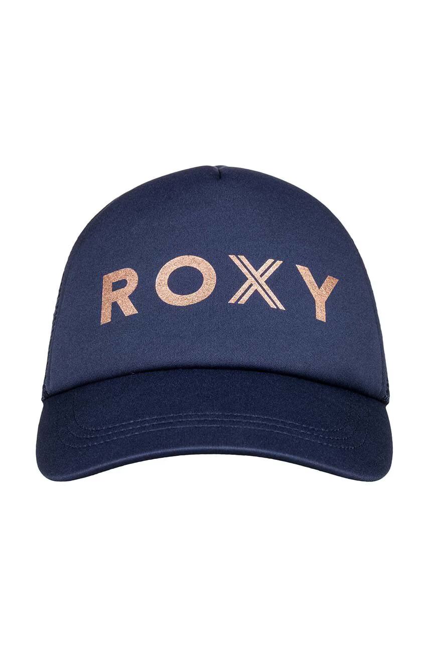 Roxy Детска шапка с козирка в розово с принт - Pepit.bg
