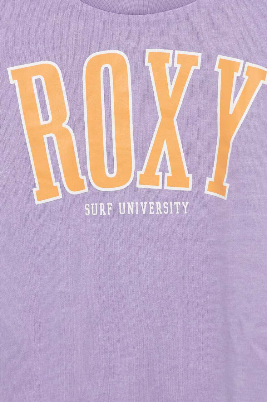 Roxy Детски суичър в лилаво с принт - Pepit.bg