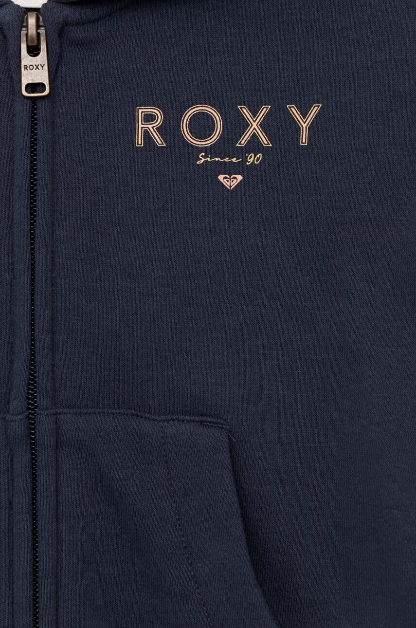 Roxy Детски суичър в тъмносиньо с качулка с изчистен дизайн - Pepit.bg