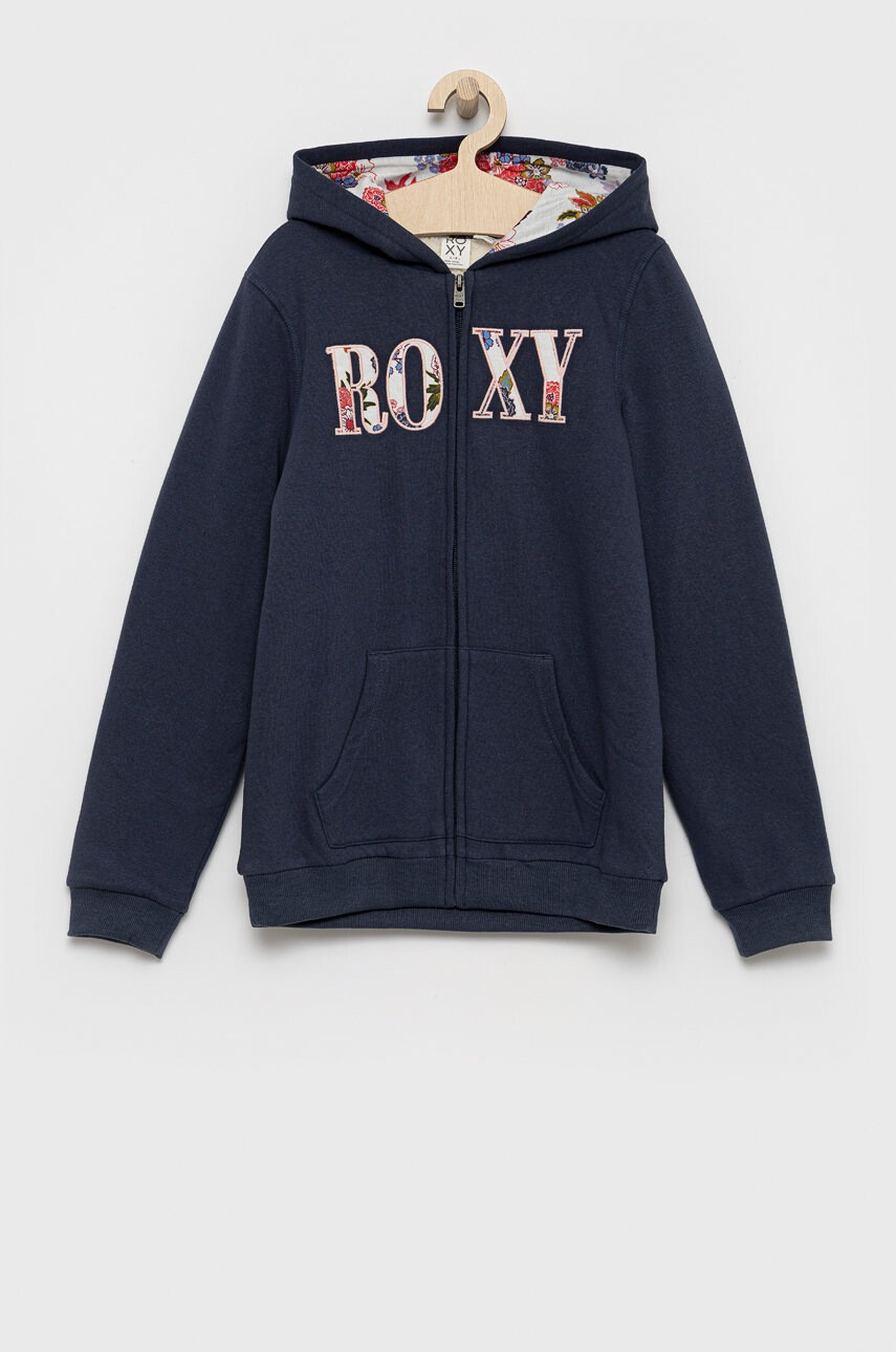 Roxy Детски суичър в тъмносиньо с апликация - Pepit.bg