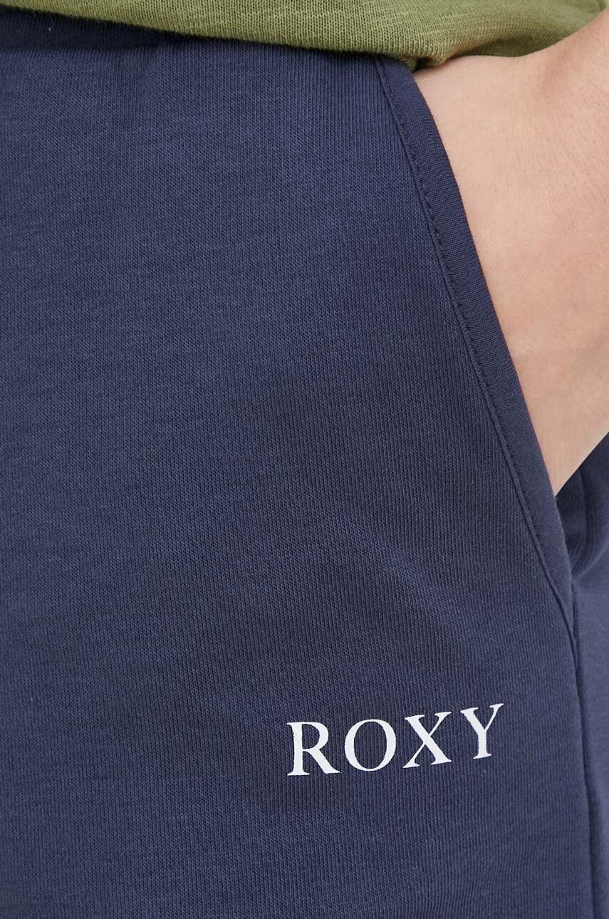 Roxy Къс панталон в синьо с изчистен дизайн със стандартна талия - Pepit.bg