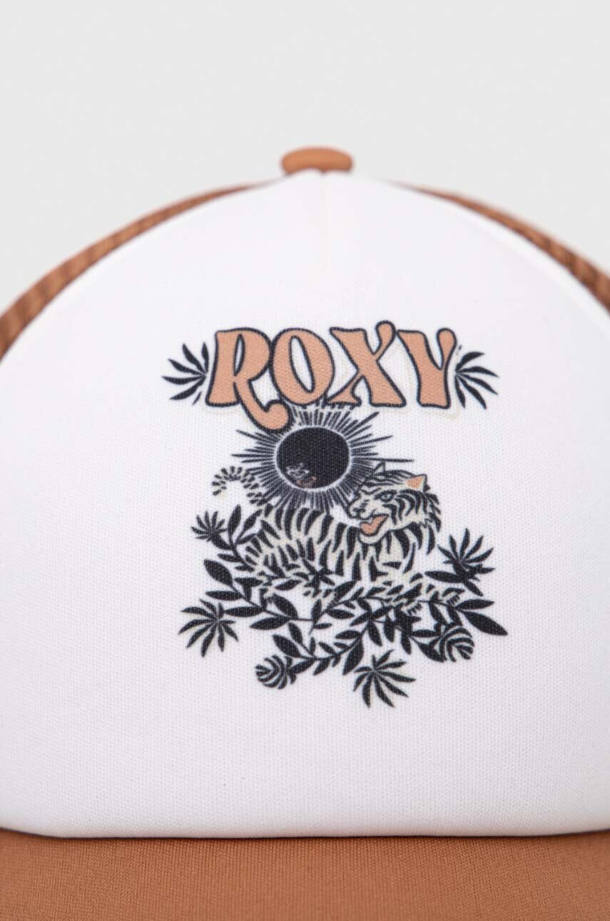 Roxy Шапка с козирка в кафяво с принт - Pepit.bg