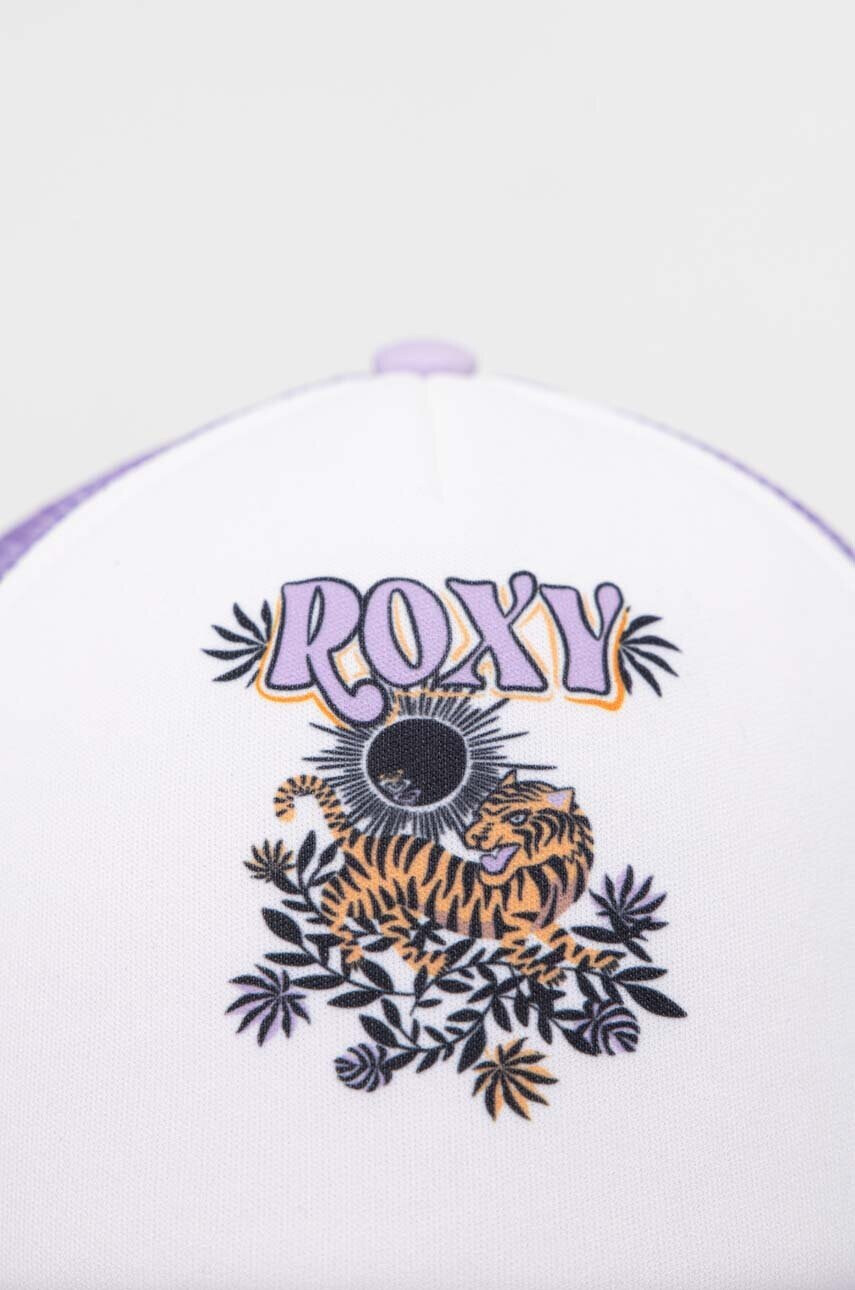 Roxy Шапка с козирка в лилаво с принт - Pepit.bg
