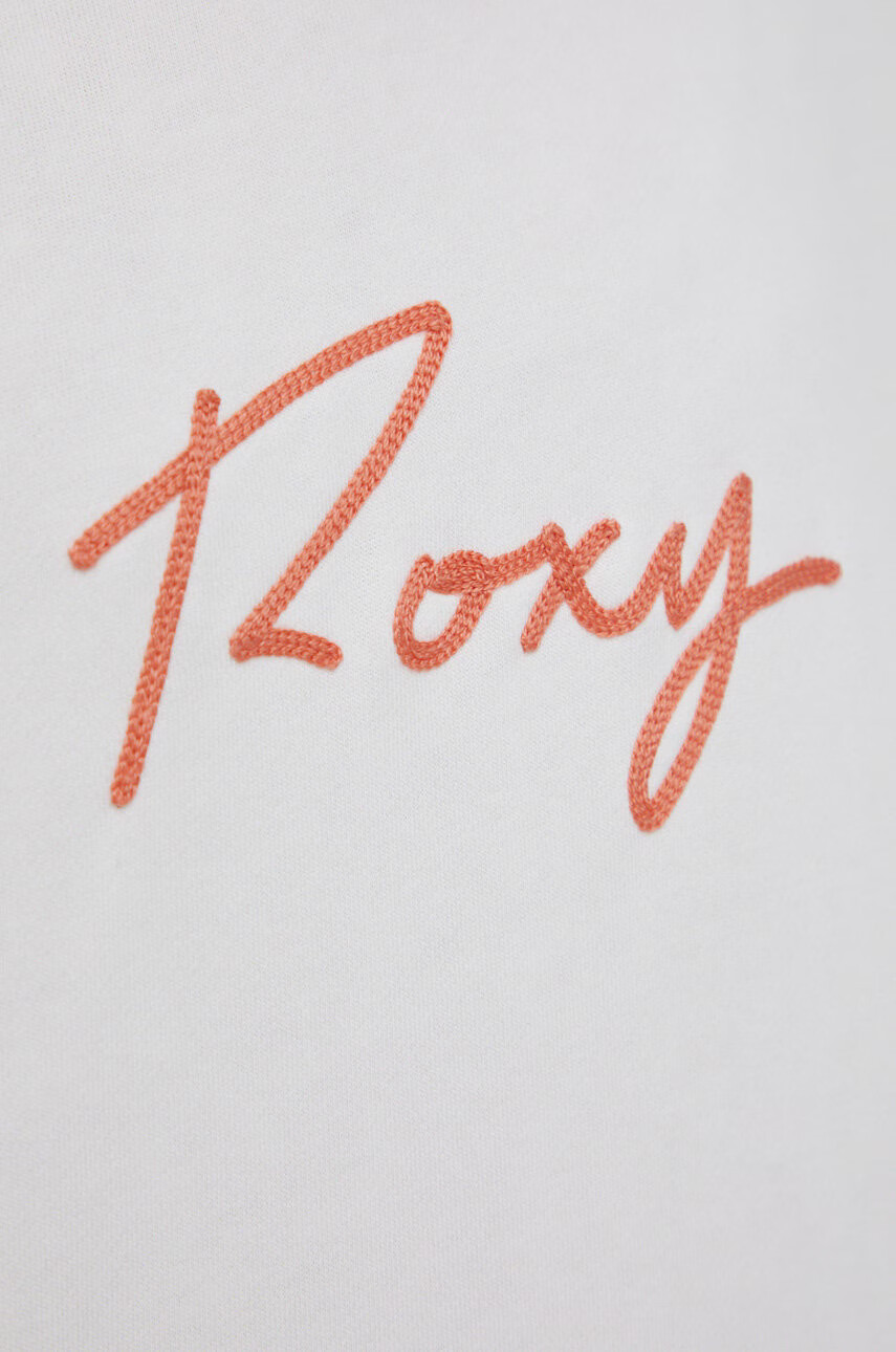 Roxy Суичър дамска в бяло с апликация - Pepit.bg
