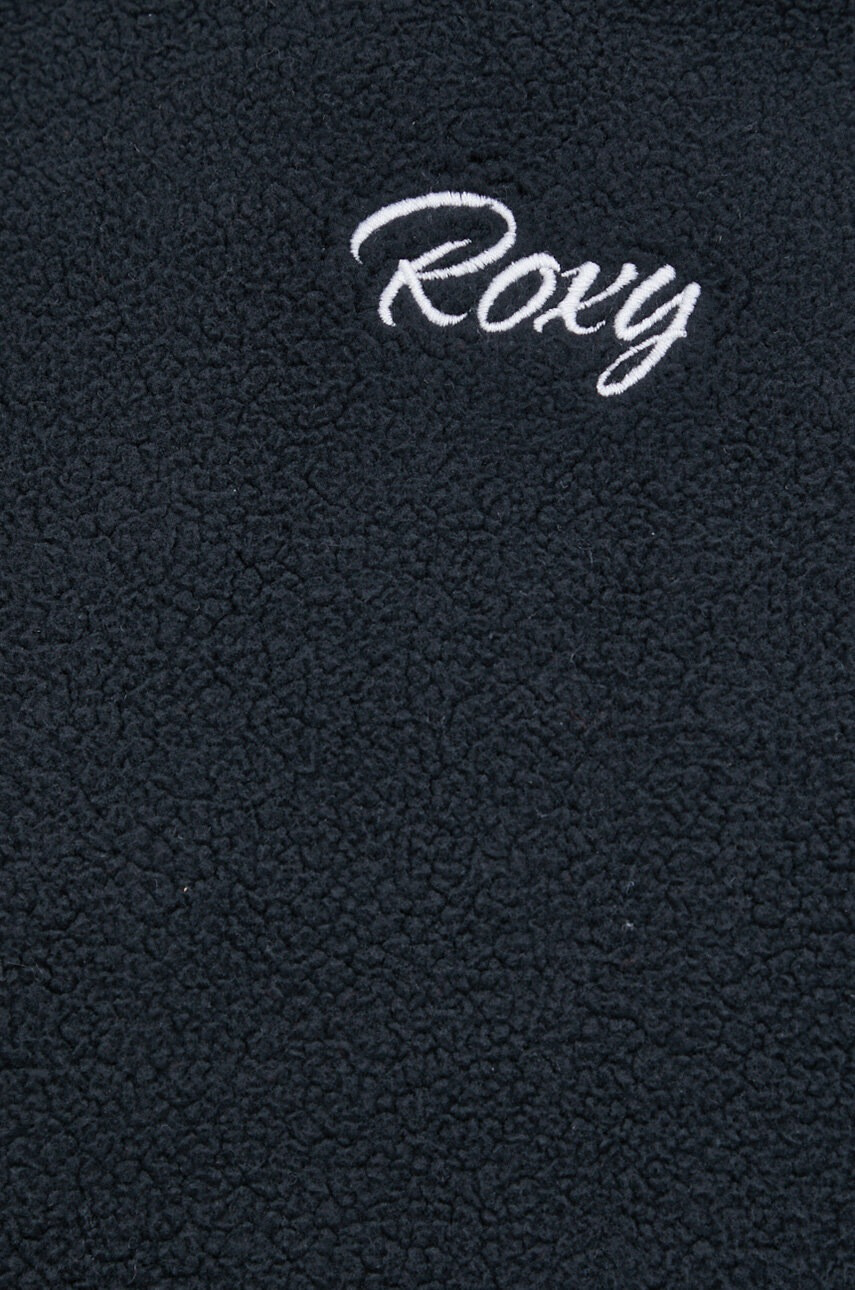 Roxy Суичър дамски в черно с изчистен дизайн - Pepit.bg