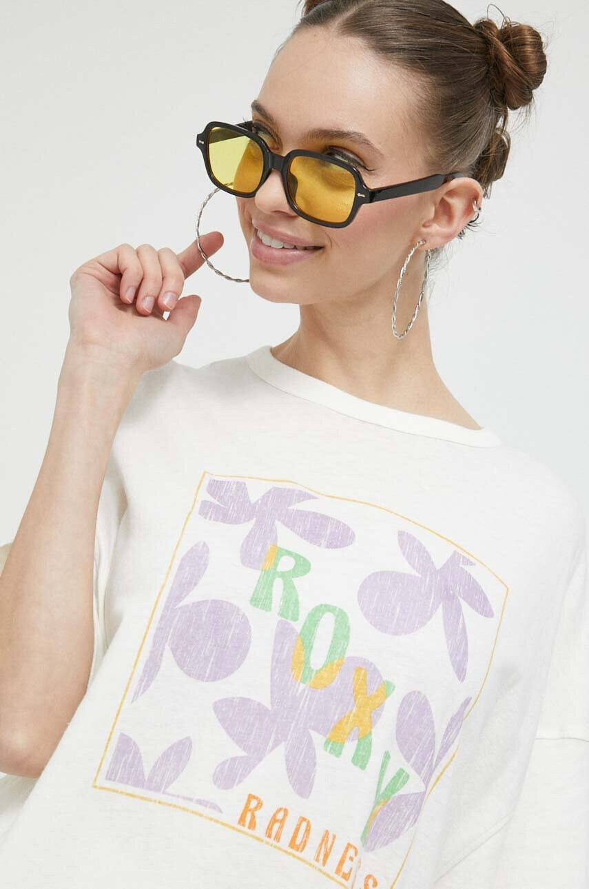 Roxy Тениска в бежово - Pepit.bg