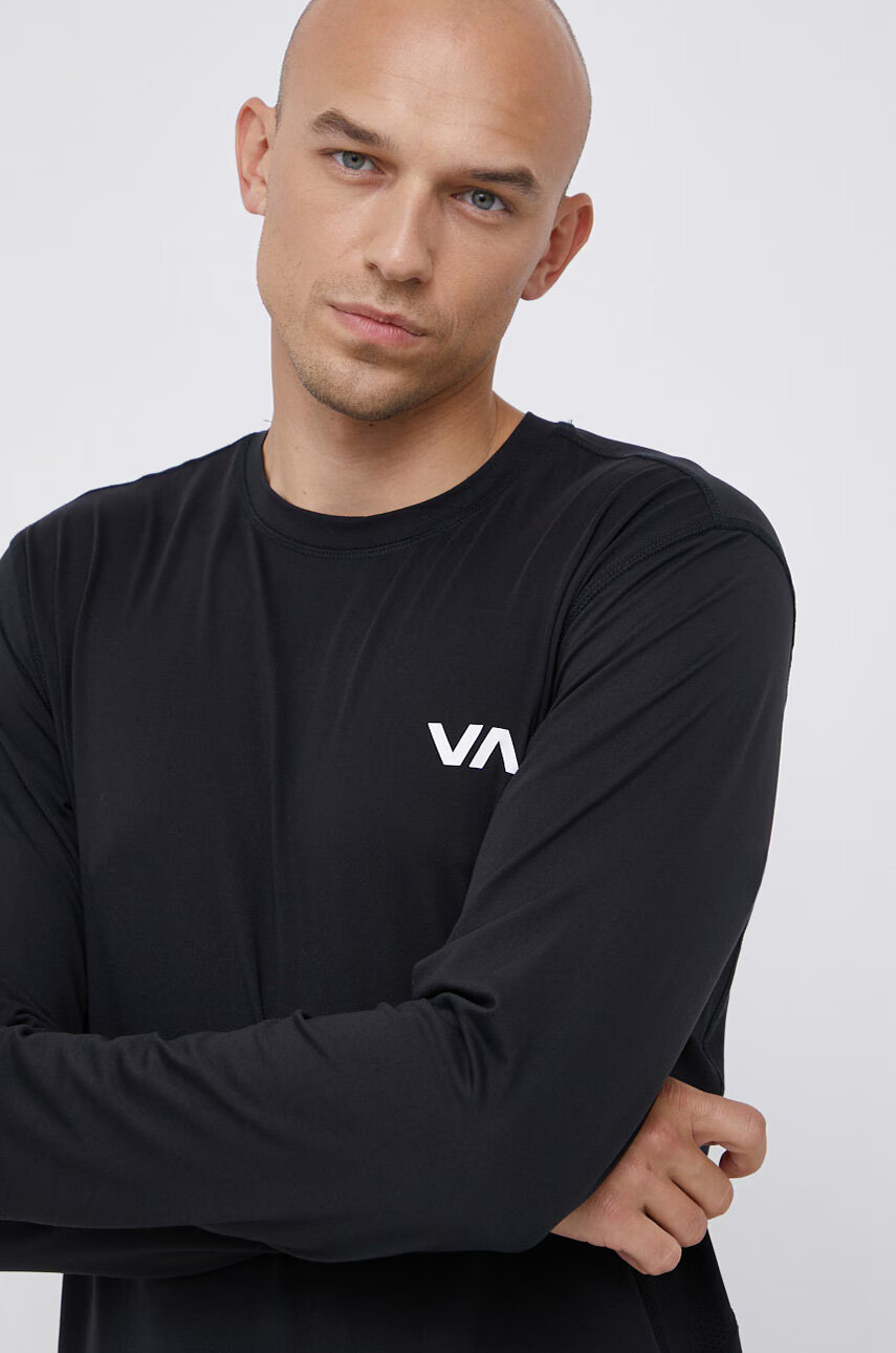 RVCA Блуза с дълги ръкави мъжка в черно с принт - Pepit.bg