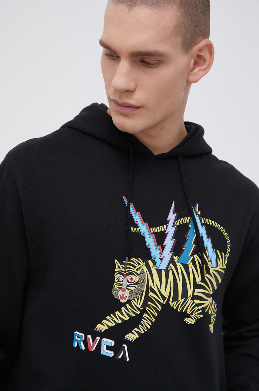 RVCA Суичър x Matt Leines мъжки в черно с принт - Pepit.bg