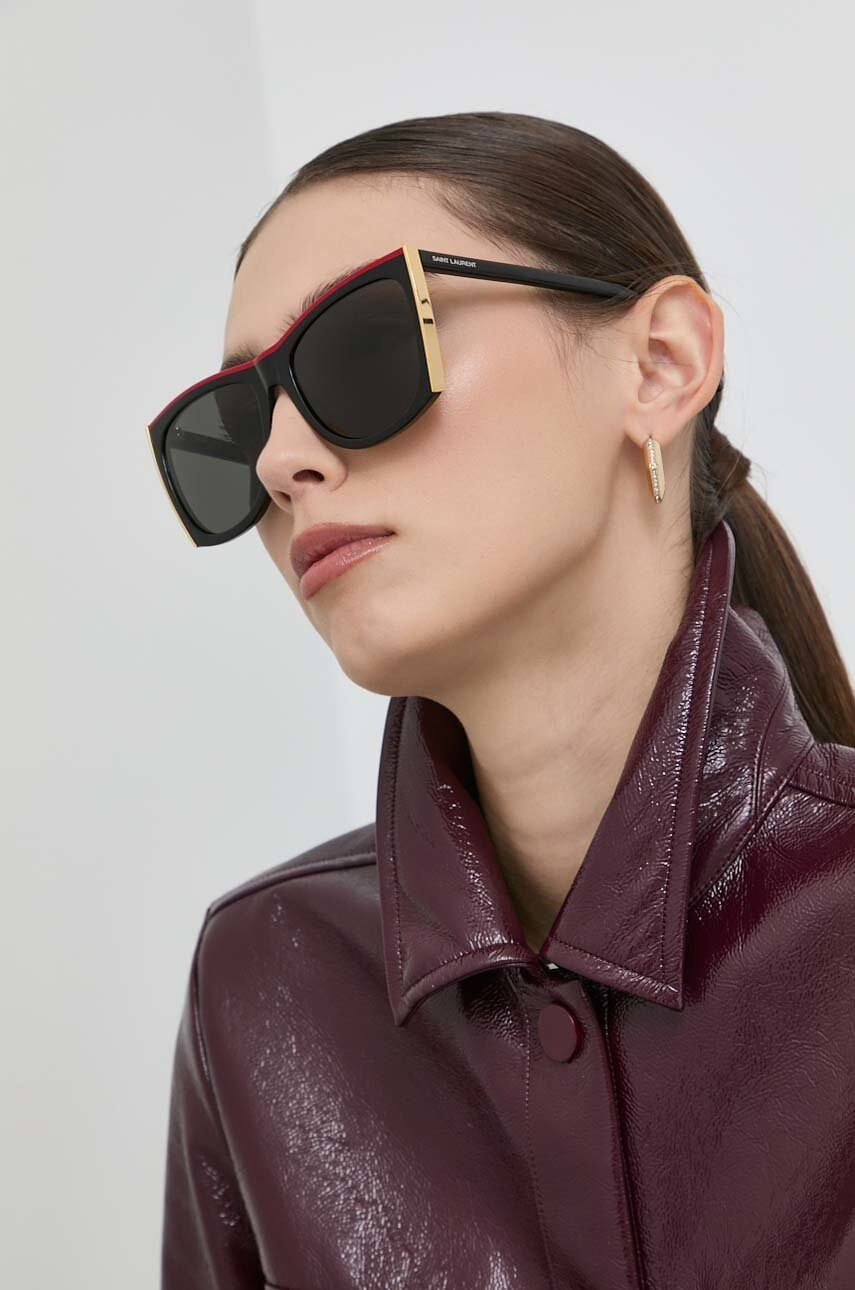 Saint Laurent Слънчеви очила в черно - Pepit.bg