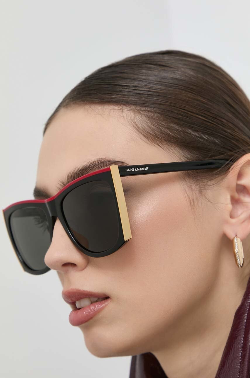 Saint Laurent Слънчеви очила в черно - Pepit.bg