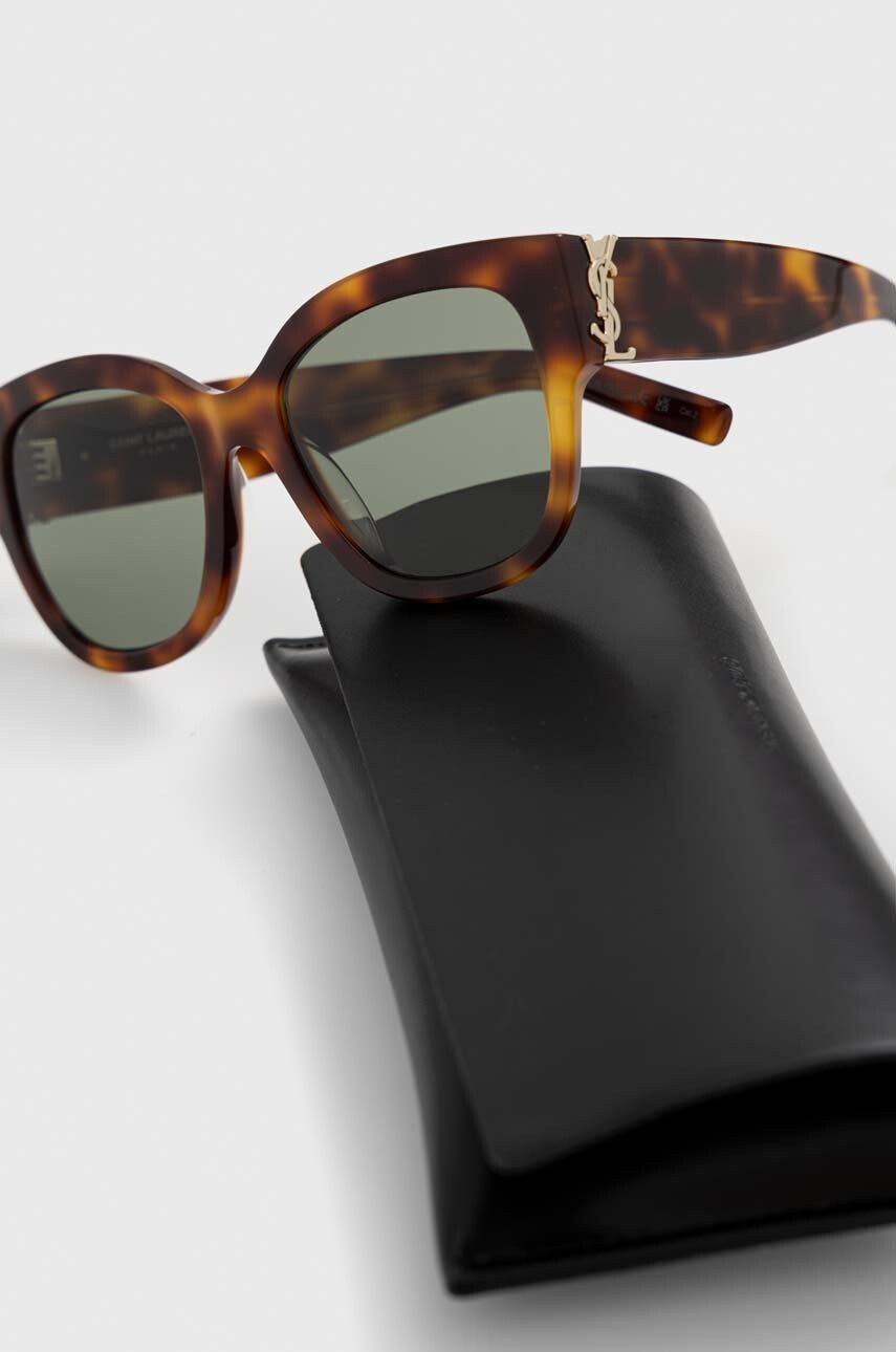 Saint Laurent Слънчеви очила в кафяво - Pepit.bg