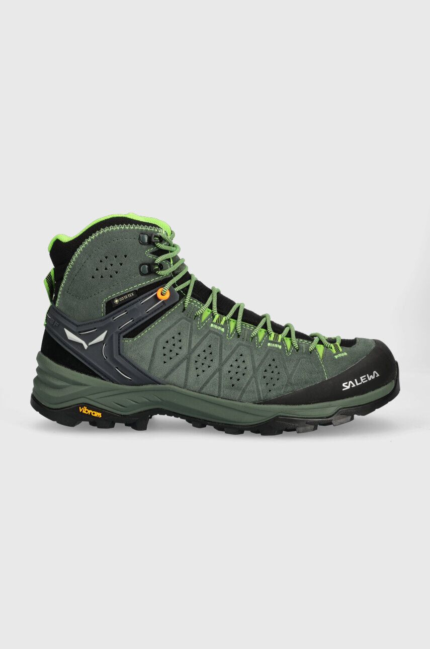 Salewa Обувки Alp Trainer 2 Mid GTX в зелено с изолация - Pepit.bg