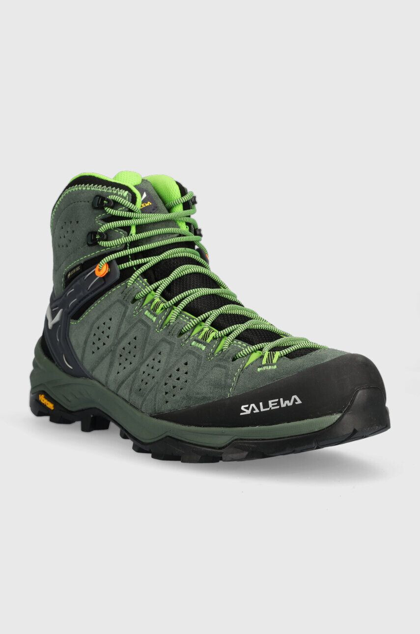 Salewa Обувки Alp Trainer 2 Mid GTX в зелено с изолация - Pepit.bg