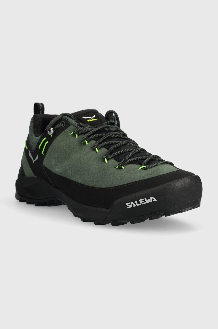 Salewa Обувки Wildfire Leather в зелено - Pepit.bg