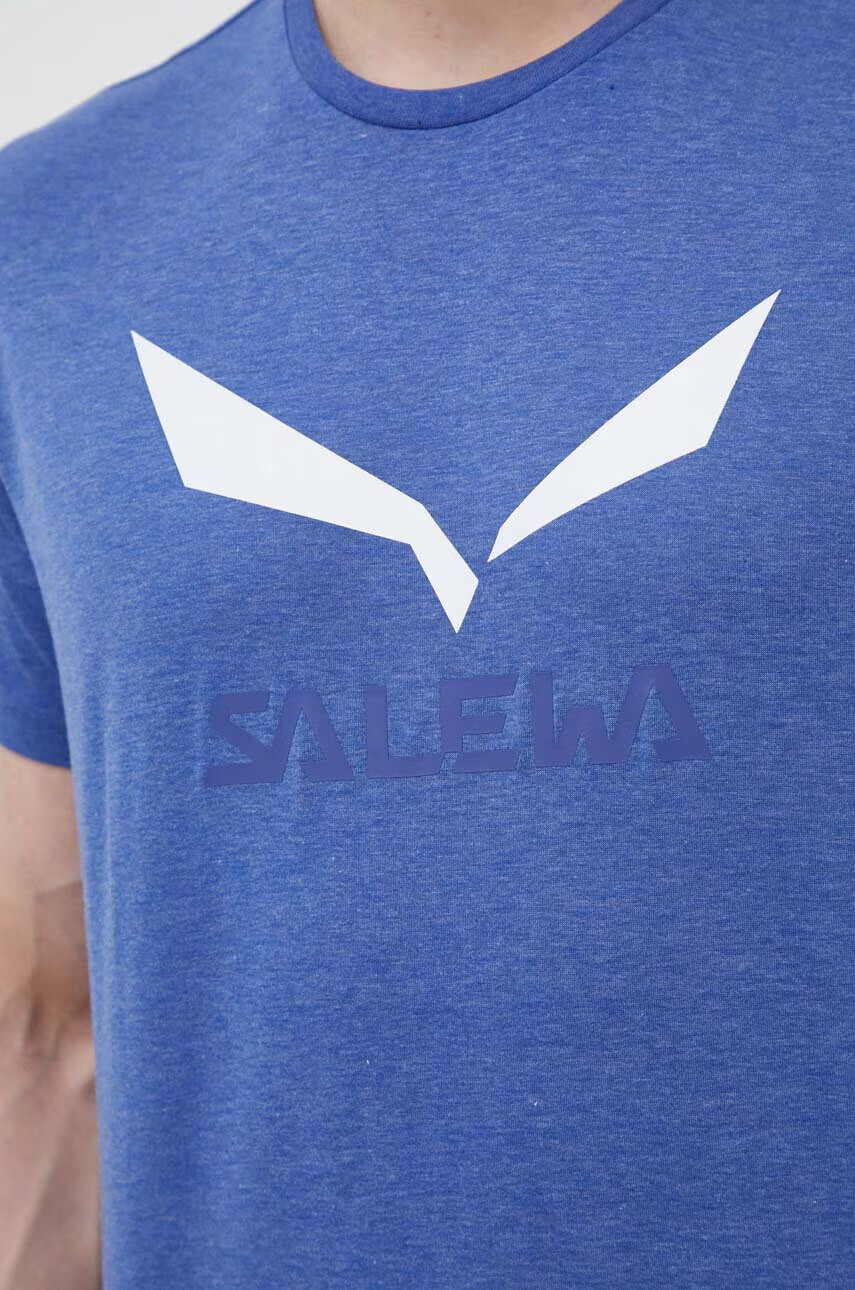 Salewa Спортна тениска в синьо с принт - Pepit.bg