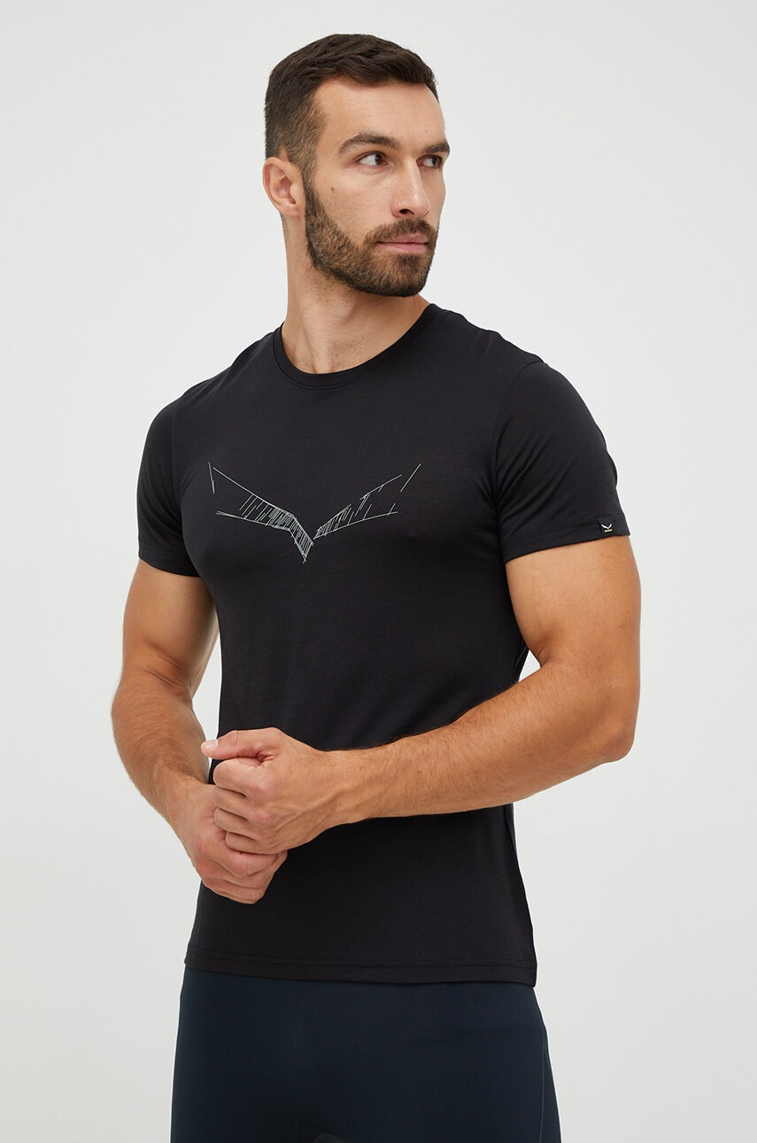 Salewa Спортна тениска Puez Eagle Sketch - Pepit.bg