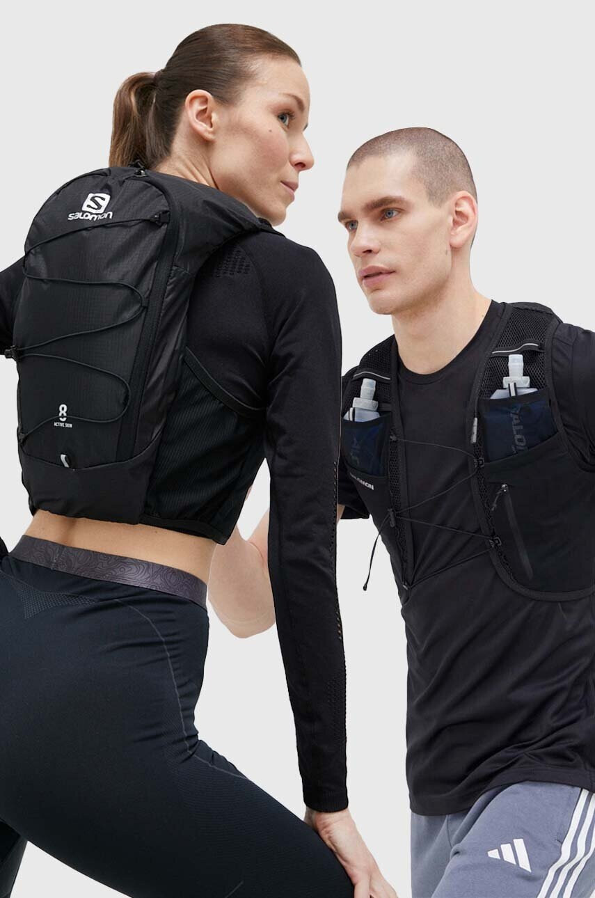 Salomon Елек за бягане Active Skin 8 в черно - Pepit.bg
