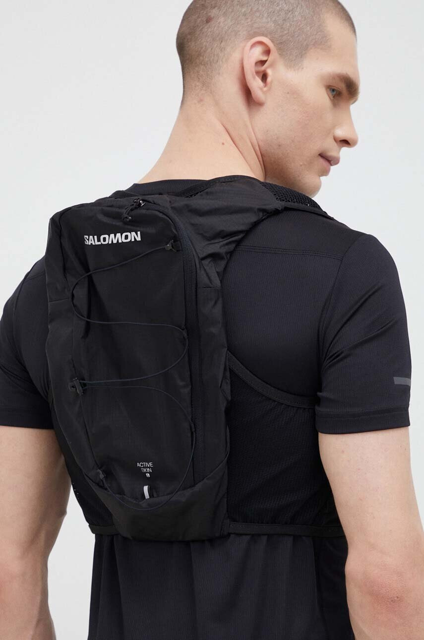 Salomon Елек за бягане Active Skin 8 в черно - Pepit.bg
