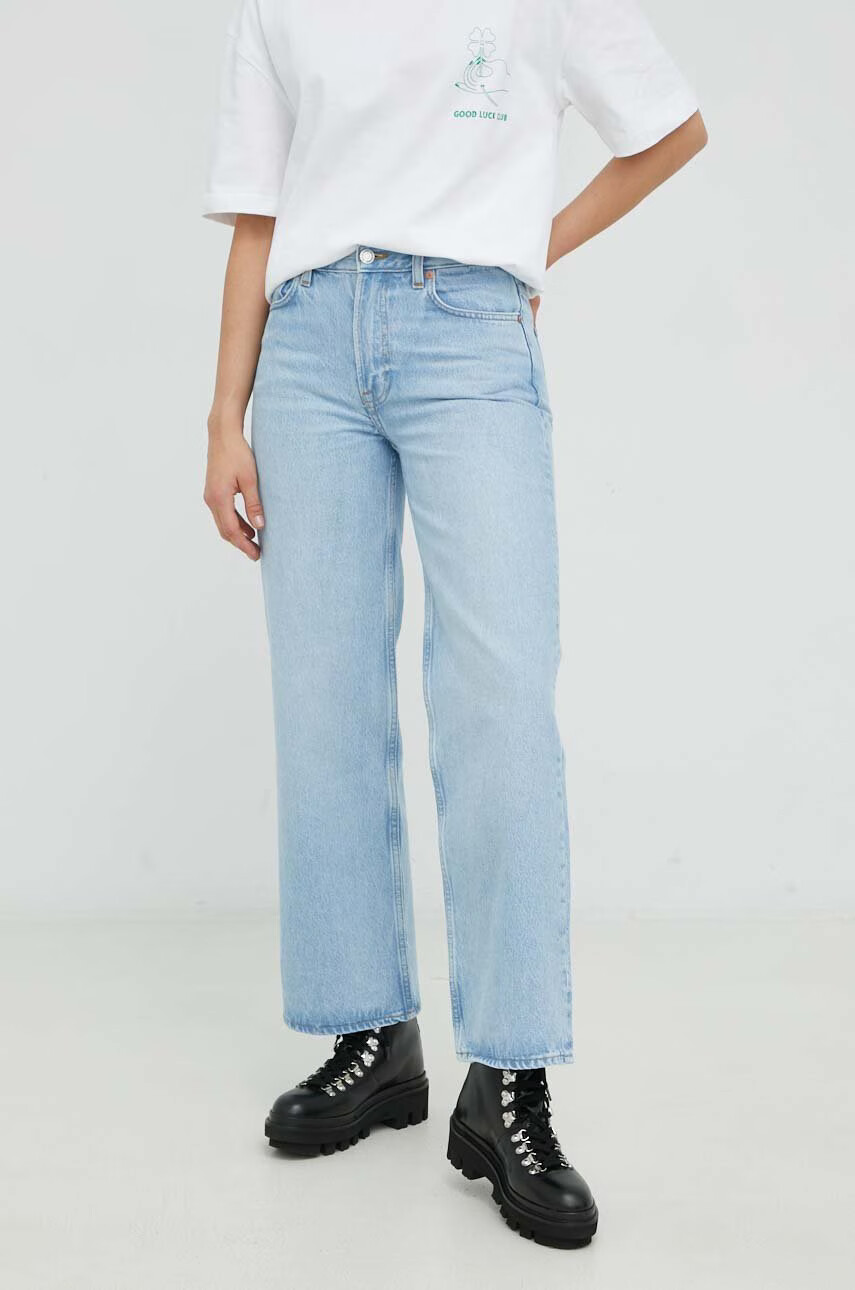Samsoe Samsoe Дънки Riley Jeans с висока талия - Pepit.bg