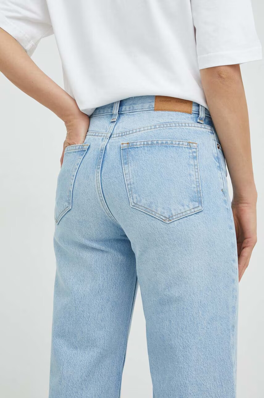 Samsoe Samsoe Дънки Riley Jeans с висока талия - Pepit.bg