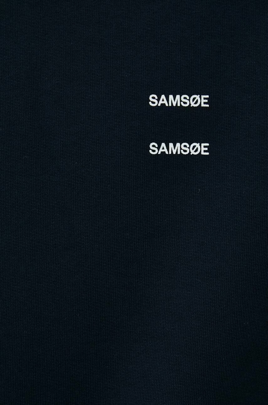 Samsoe Samsoe Памучен суичър в зелено с изчистен дизайн - Pepit.bg