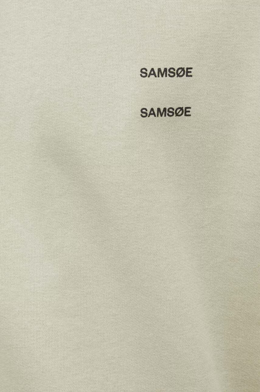 Samsoe Samsoe Памучен суичър в черно с изчистен дизайн - Pepit.bg