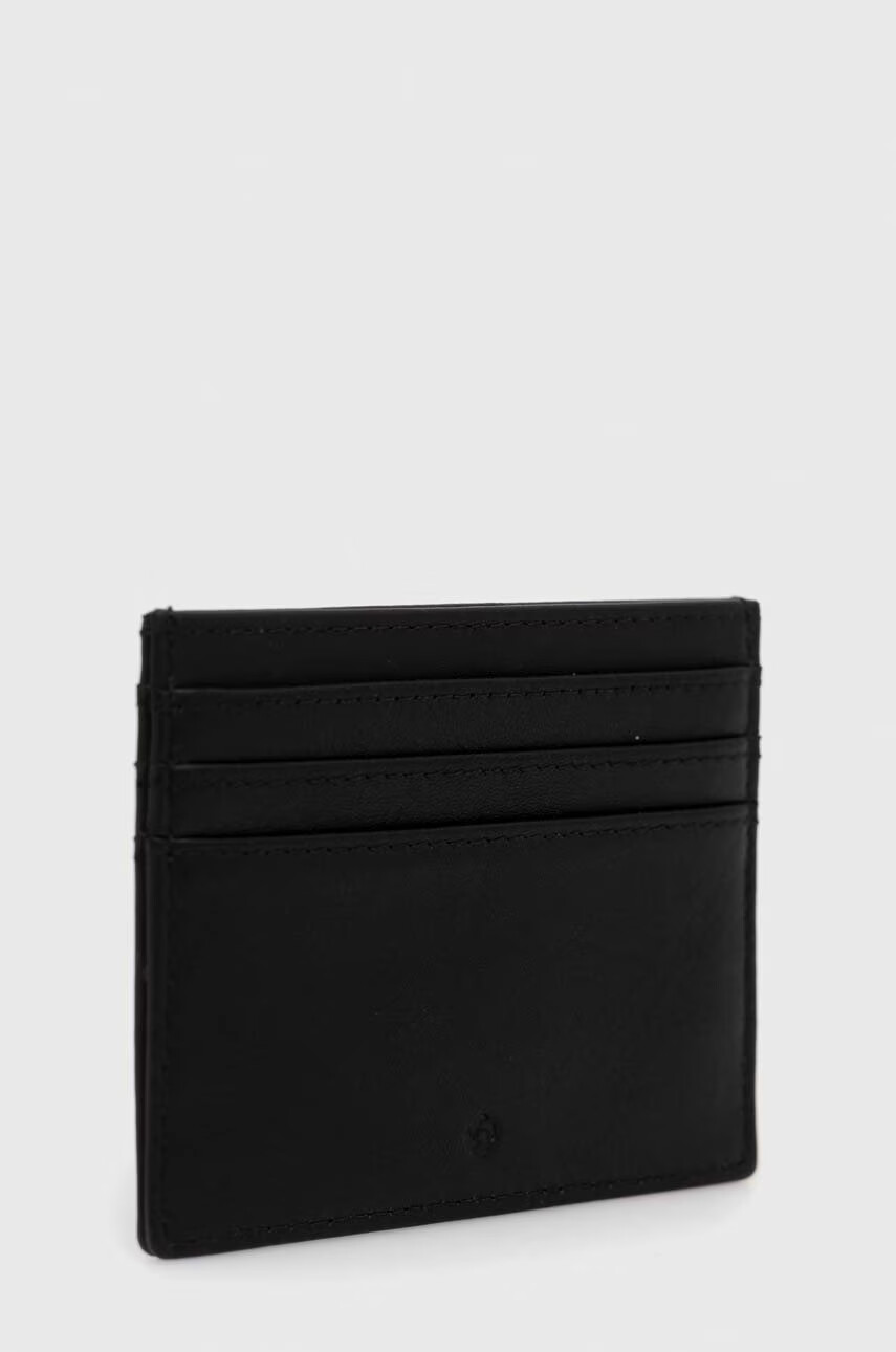 Samsonite Кожен калъф за карти мъжки в черно - Pepit.bg