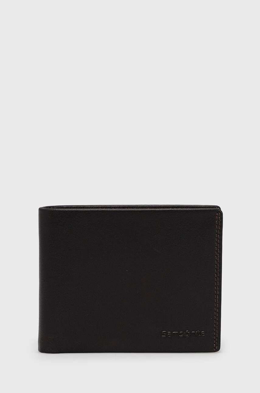 Samsonite Кожен портфейл мъжки в кафяво - Pepit.bg