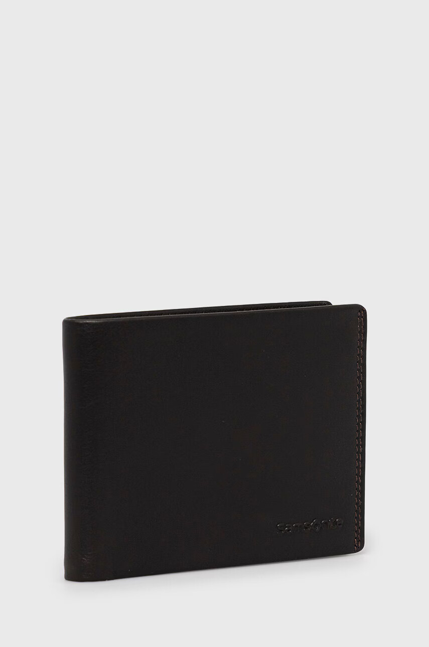 Samsonite Кожен портфейл мъжки в кафяво - Pepit.bg