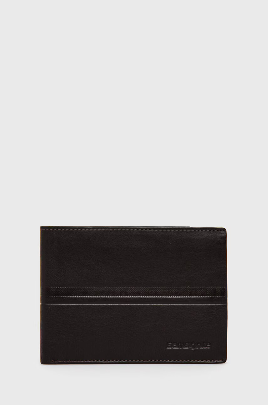 Samsonite Кожен портфейл мъжки в кафяво - Pepit.bg