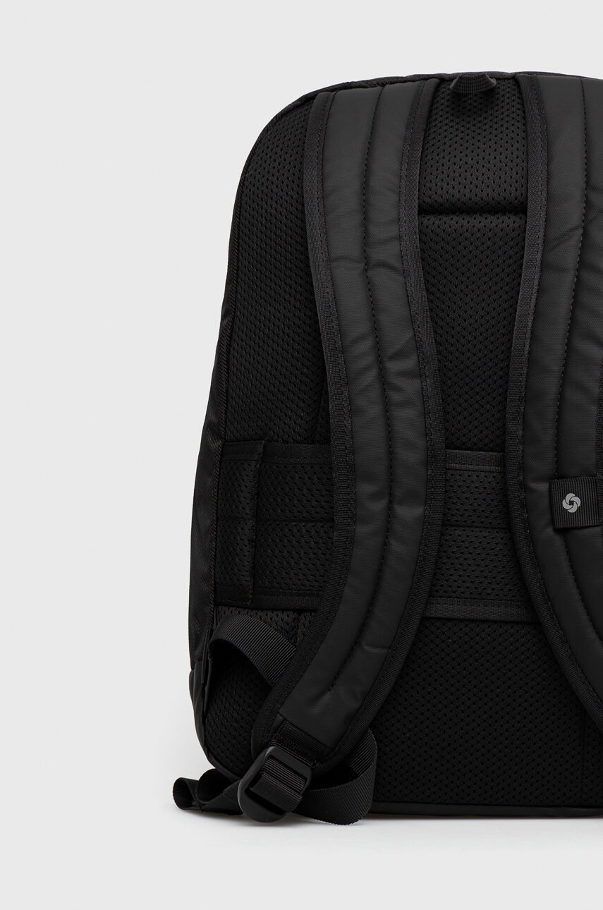 Samsonite Раница мъжки в черно голям размер с изчистен дизайн - Pepit.bg