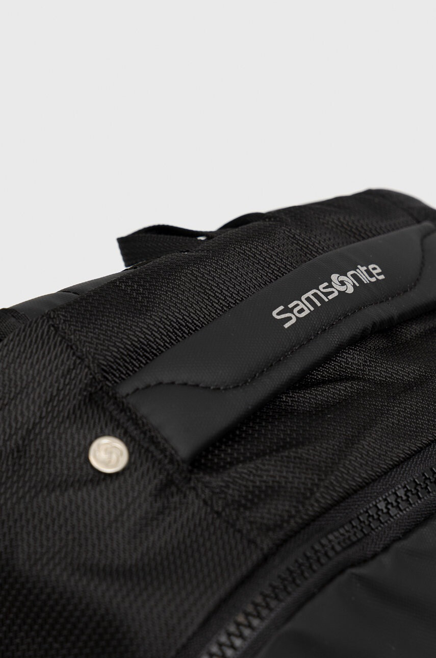 Samsonite Раница мъжки в черно голям размер с изчистен дизайн - Pepit.bg