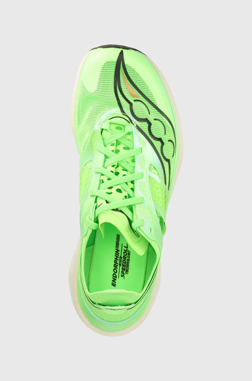 Saucony Обувки за бягане Endorphin Elite в зелено - Pepit.bg