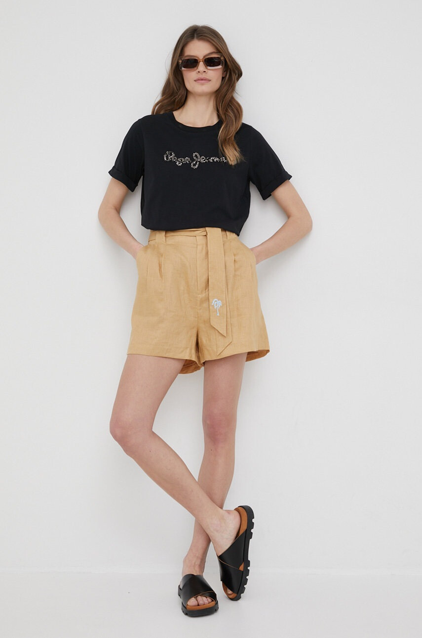 Scotch & Soda Ленен къс панталон - Pepit.bg