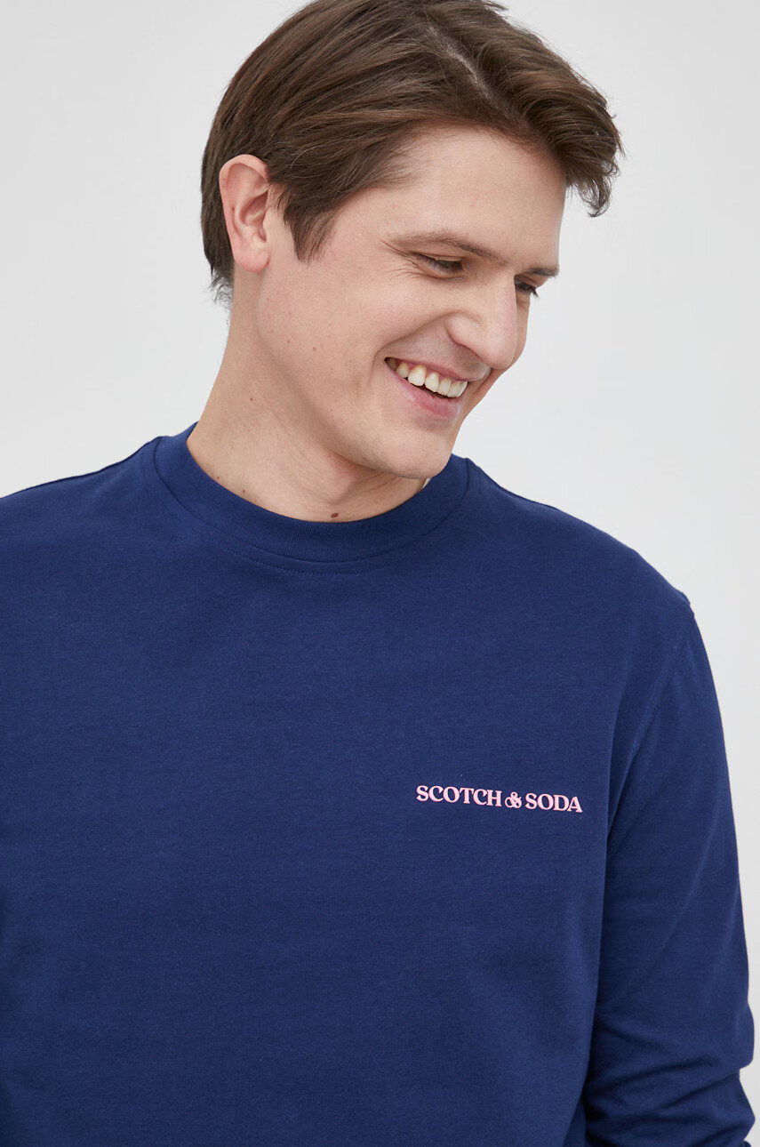 Scotch & Soda Памучна блуза с дълги ръкави - Pepit.bg