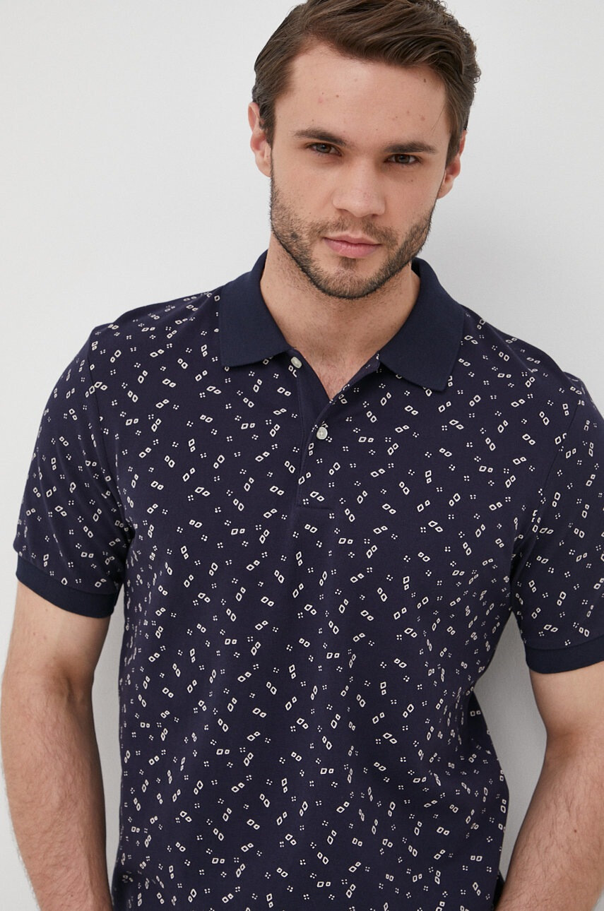 Scotch & Soda Памучна тениска с яка - Pepit.bg
