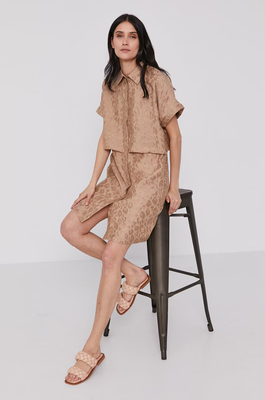 Scotch & Soda Рокля в прозрачен цвят къс модел разкроен модел - Pepit.bg