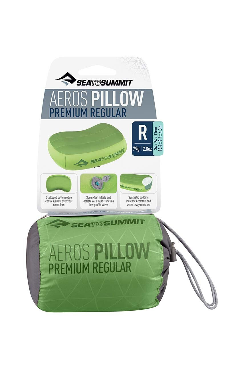 Sea to Summit Възглавничка Aeros Premium в зелено - Pepit.bg