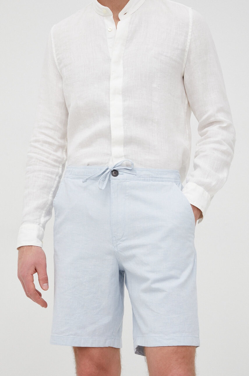 Selected Homme Къс панталон с лен - Pepit.bg