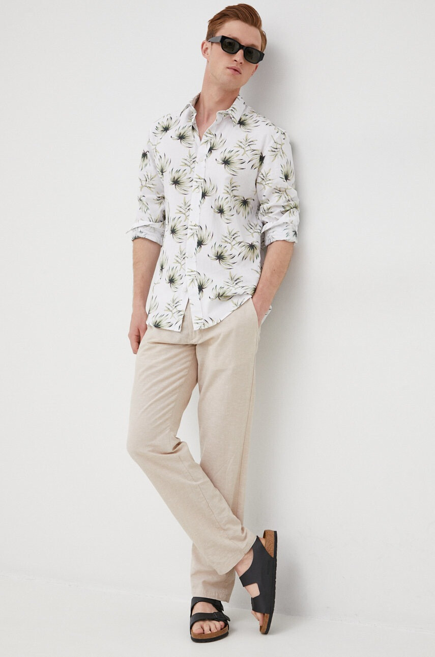 Selected Homme Риза с лен - Pepit.bg