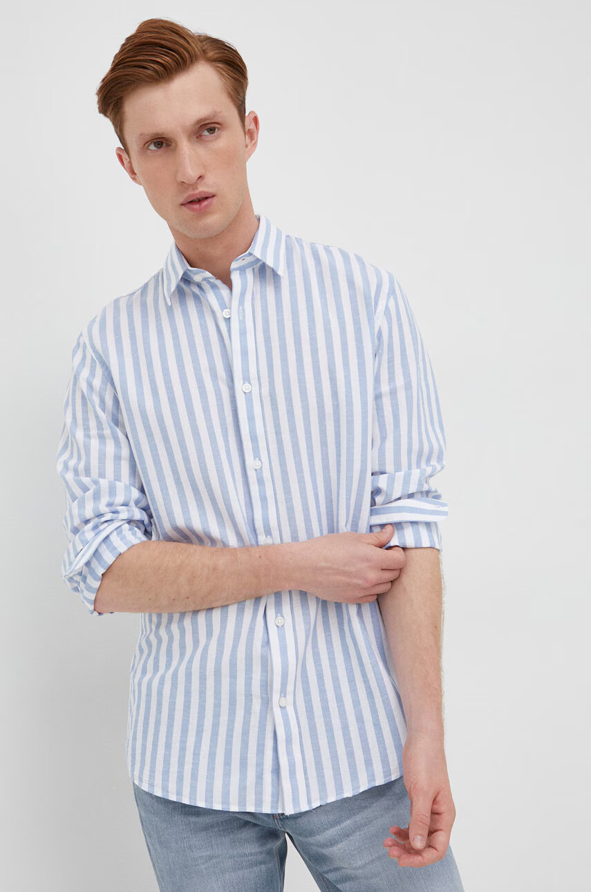 Selected Homme Риза с лен - Pepit.bg