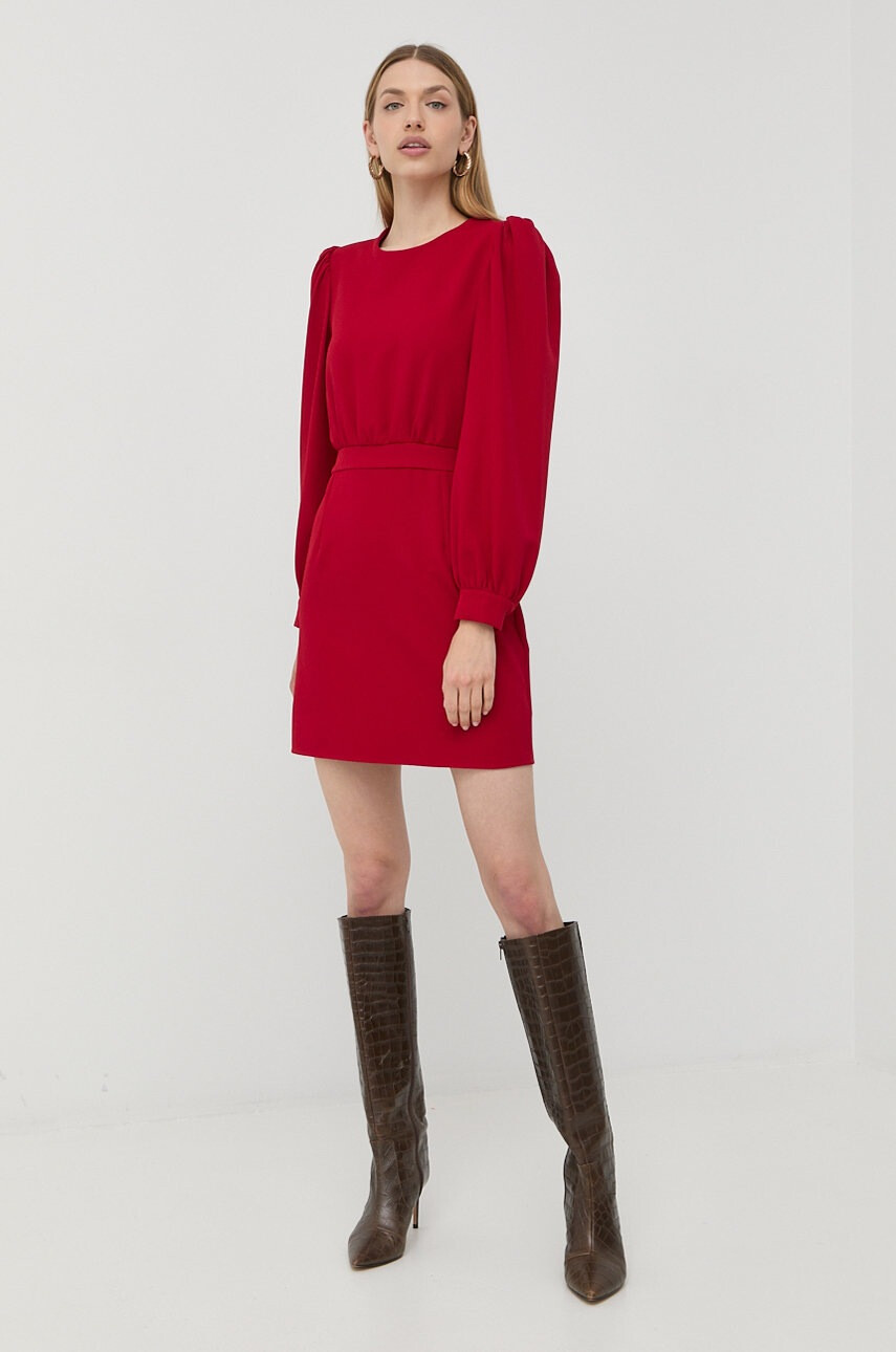 Silvian Heach Рокля в червено къс модел със стандартна кройка - Pepit.bg