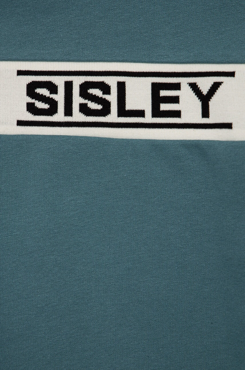 Sisley Детски суичър в зелено с изчистен дизайн - Pepit.bg