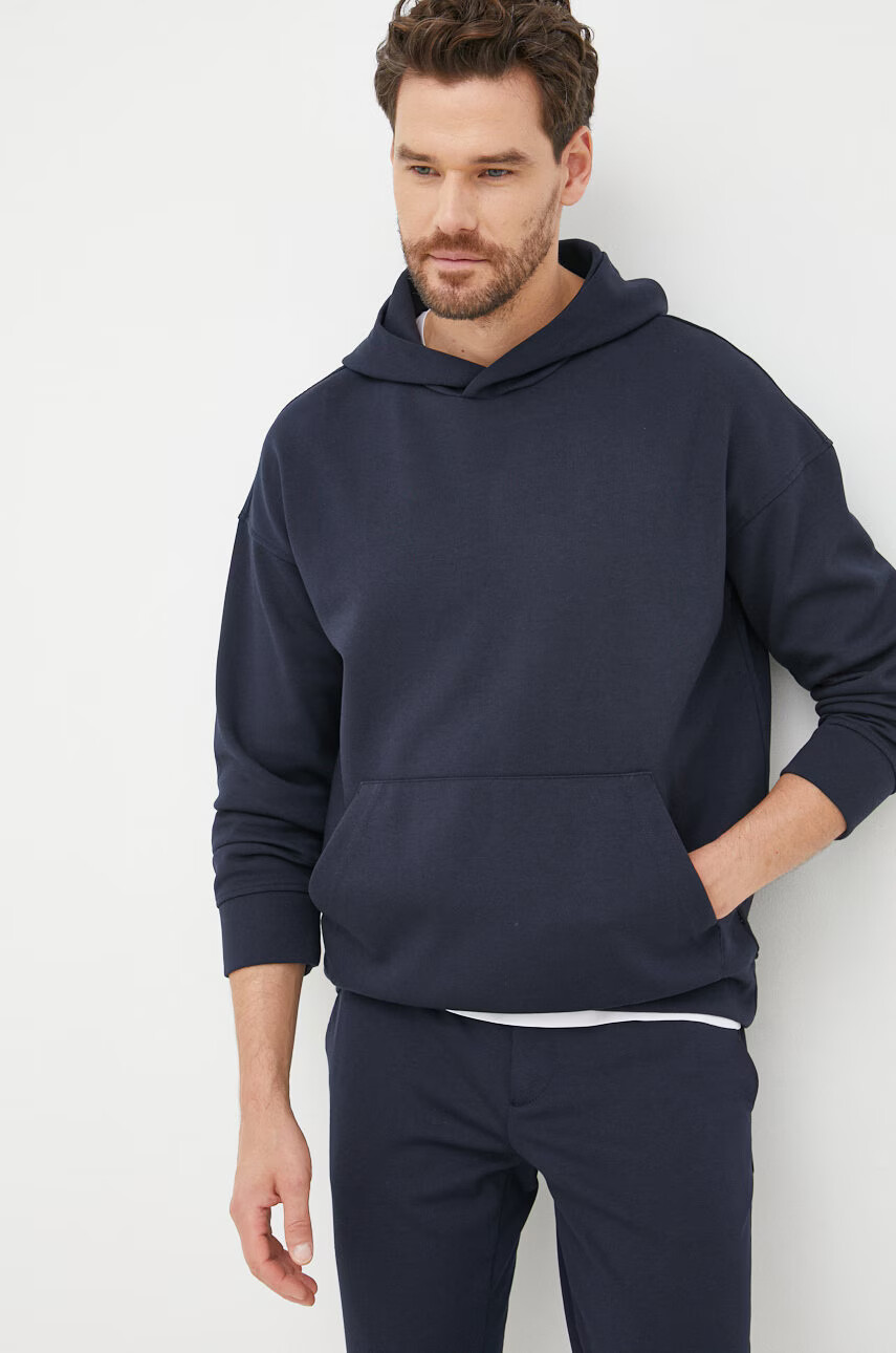 Sisley Суичър в тъмносиньо с изчистен дизайн - Pepit.bg