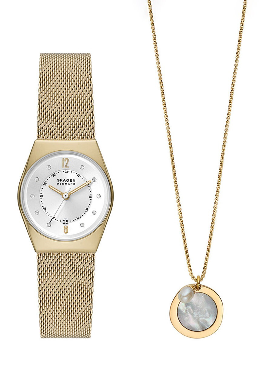 Skagen Часовник дамски в златисто - Pepit.bg