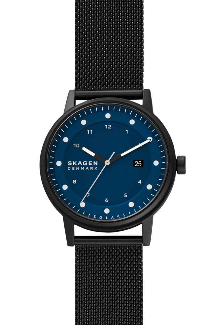 Skagen Часовник мъжки в черно - Pepit.bg