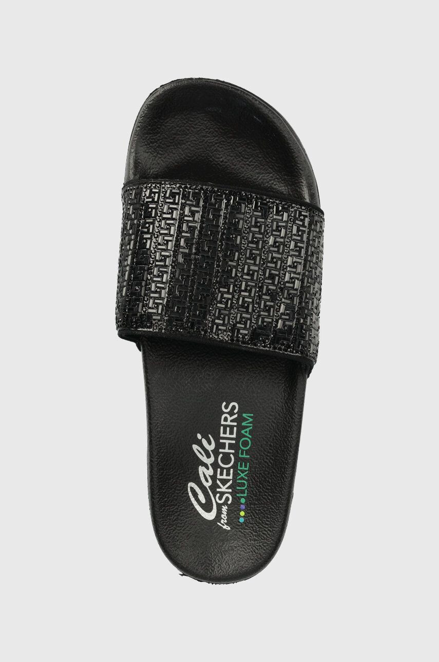 Skechers Чехли дамски в черно - Pepit.bg