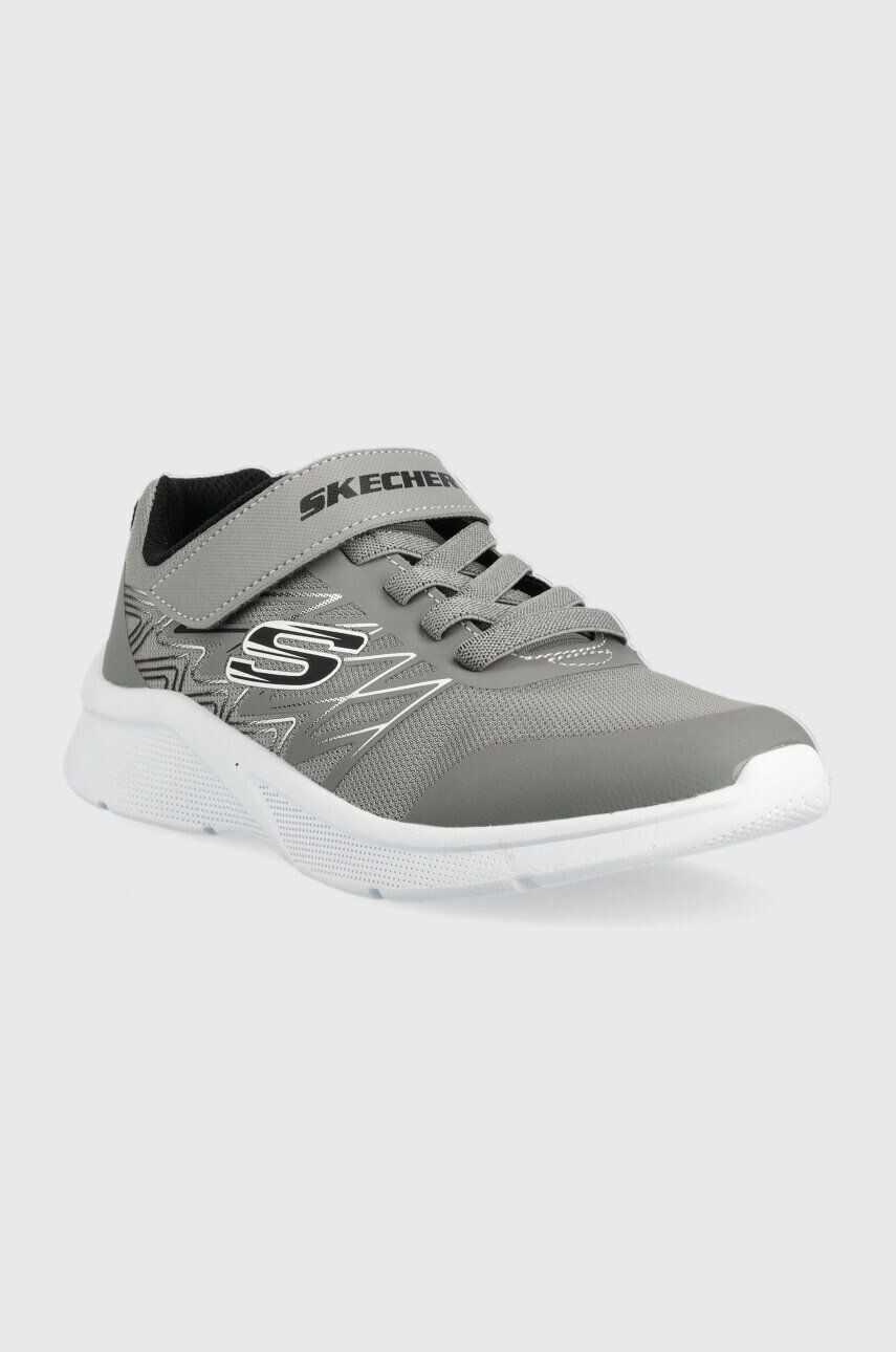 Skechers Детски маратонки Microspec Texlor в сиво - Pepit.bg