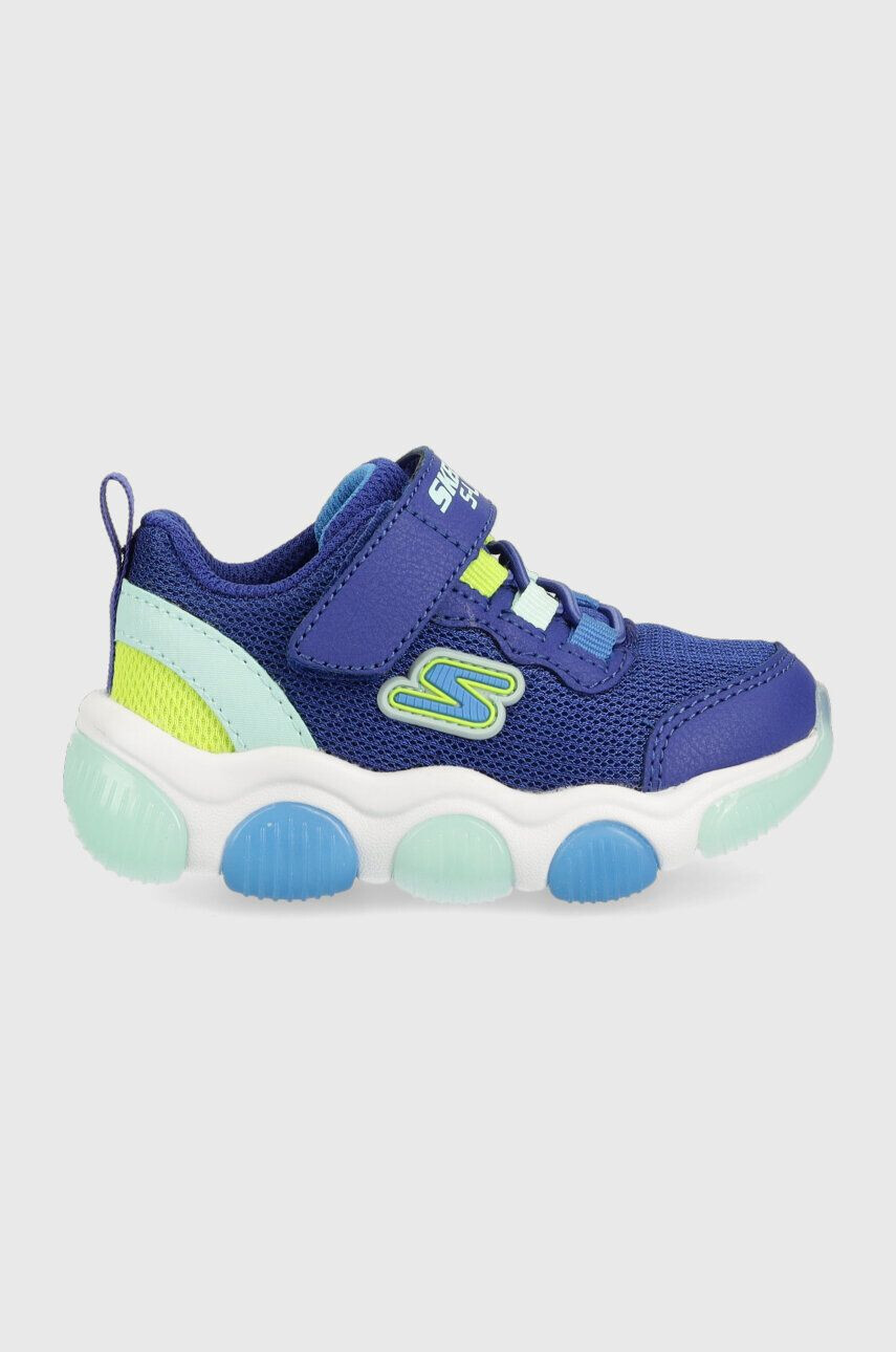 Skechers Детски маратонки Mighty Glow в синьо - Pepit.bg